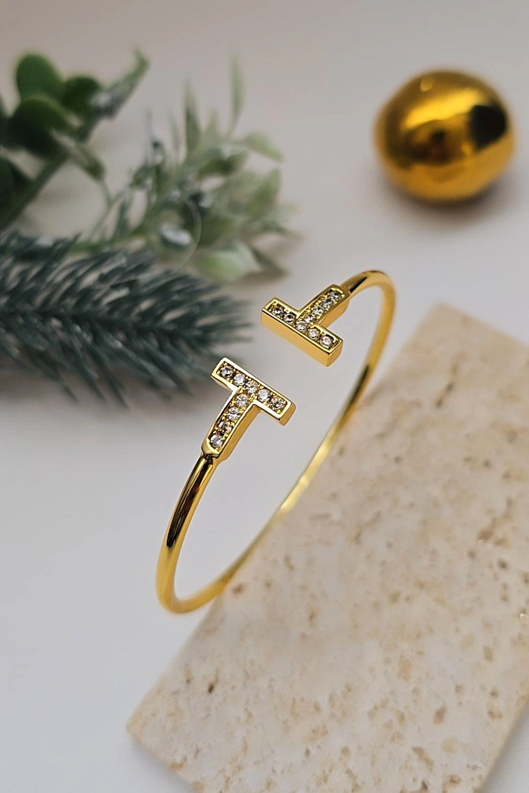 Open T Bangle - Bliss Bymi