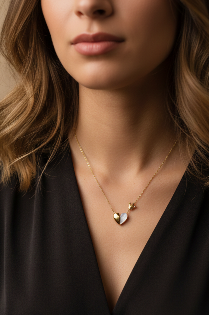 Crown Heart Necklace