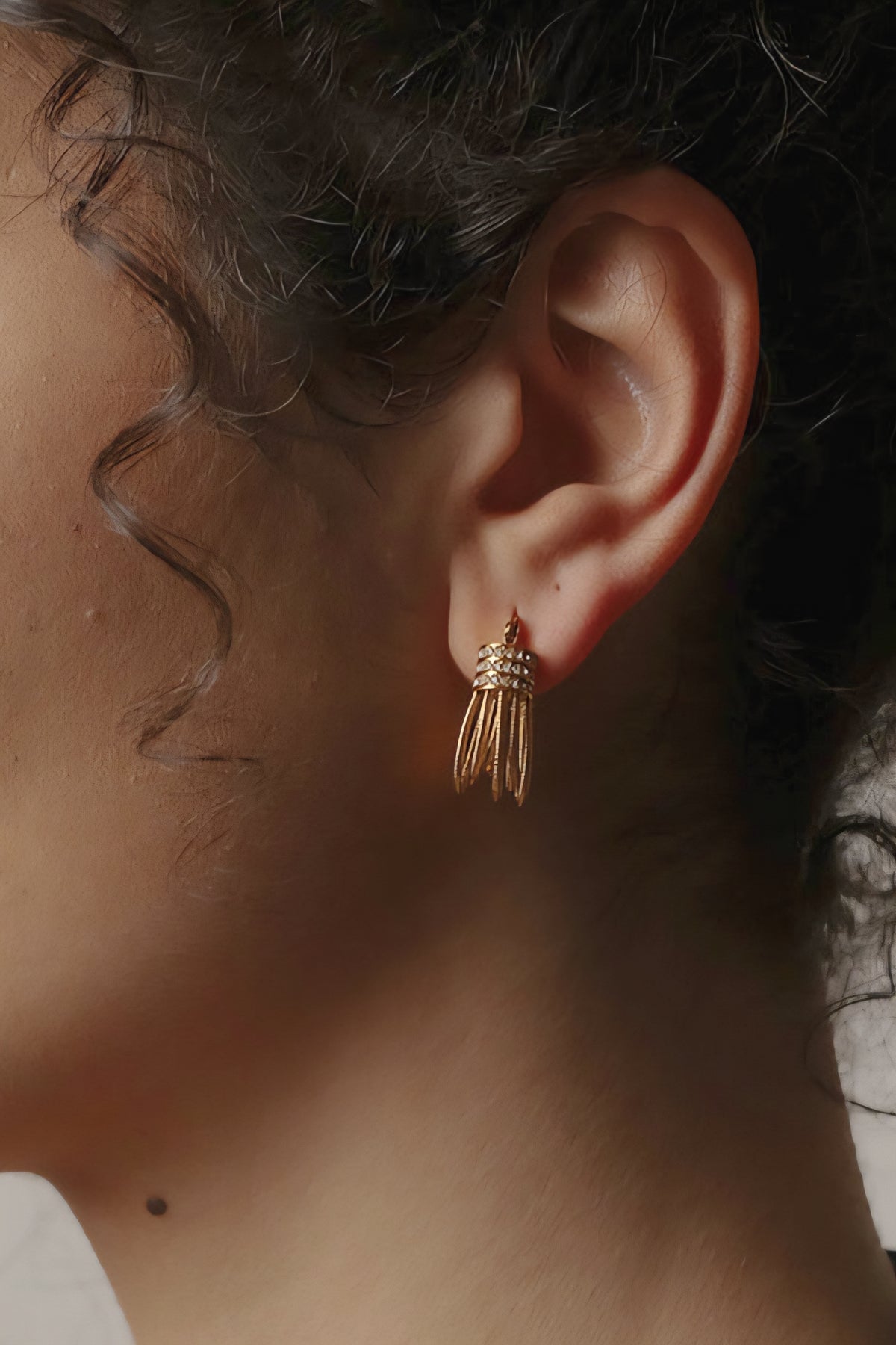 Aura Tassel Hoops