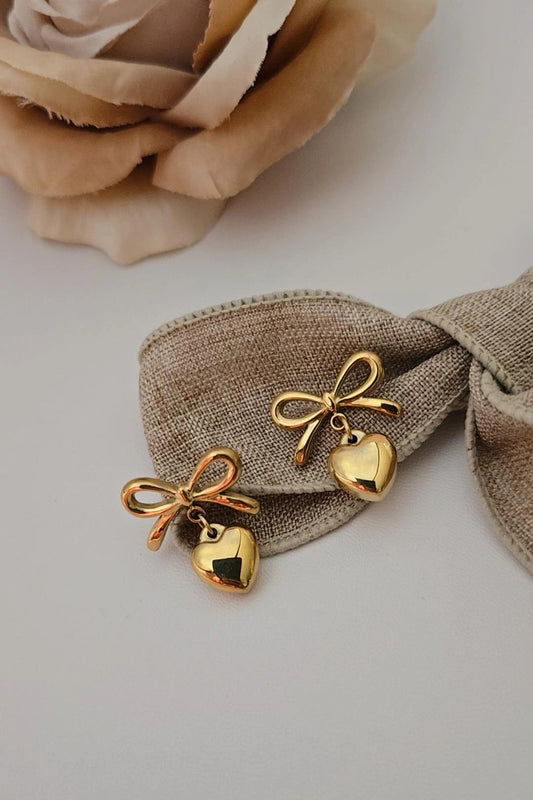 Heart Drop Earrings