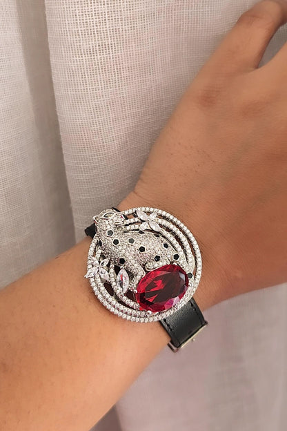 Panther Leather Bracelet