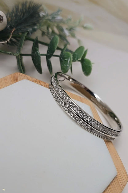 Timmy Silver Bangle - Bliss Bymi