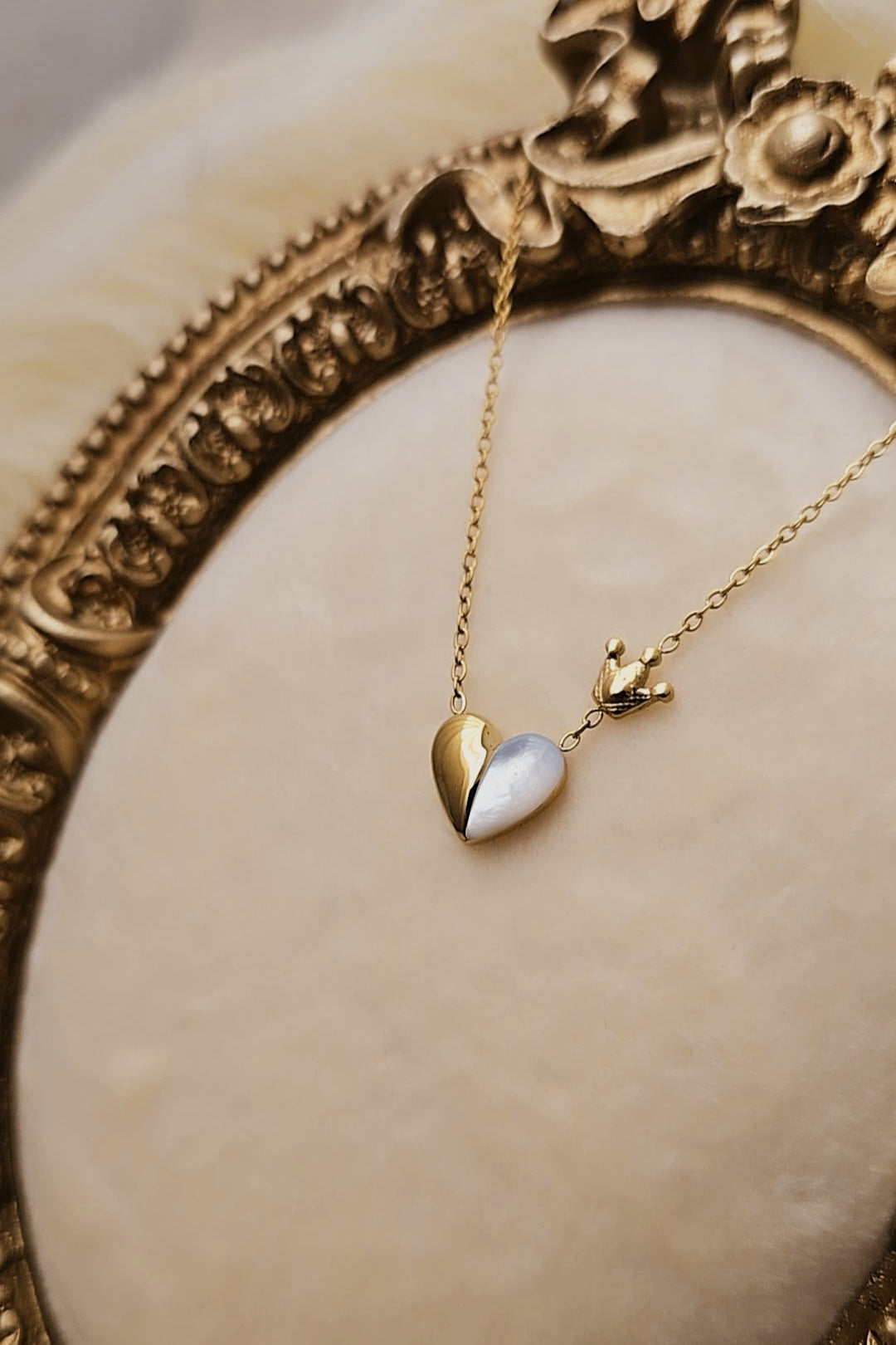Crown Heart Necklace