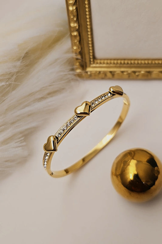 Three Heart Bangle