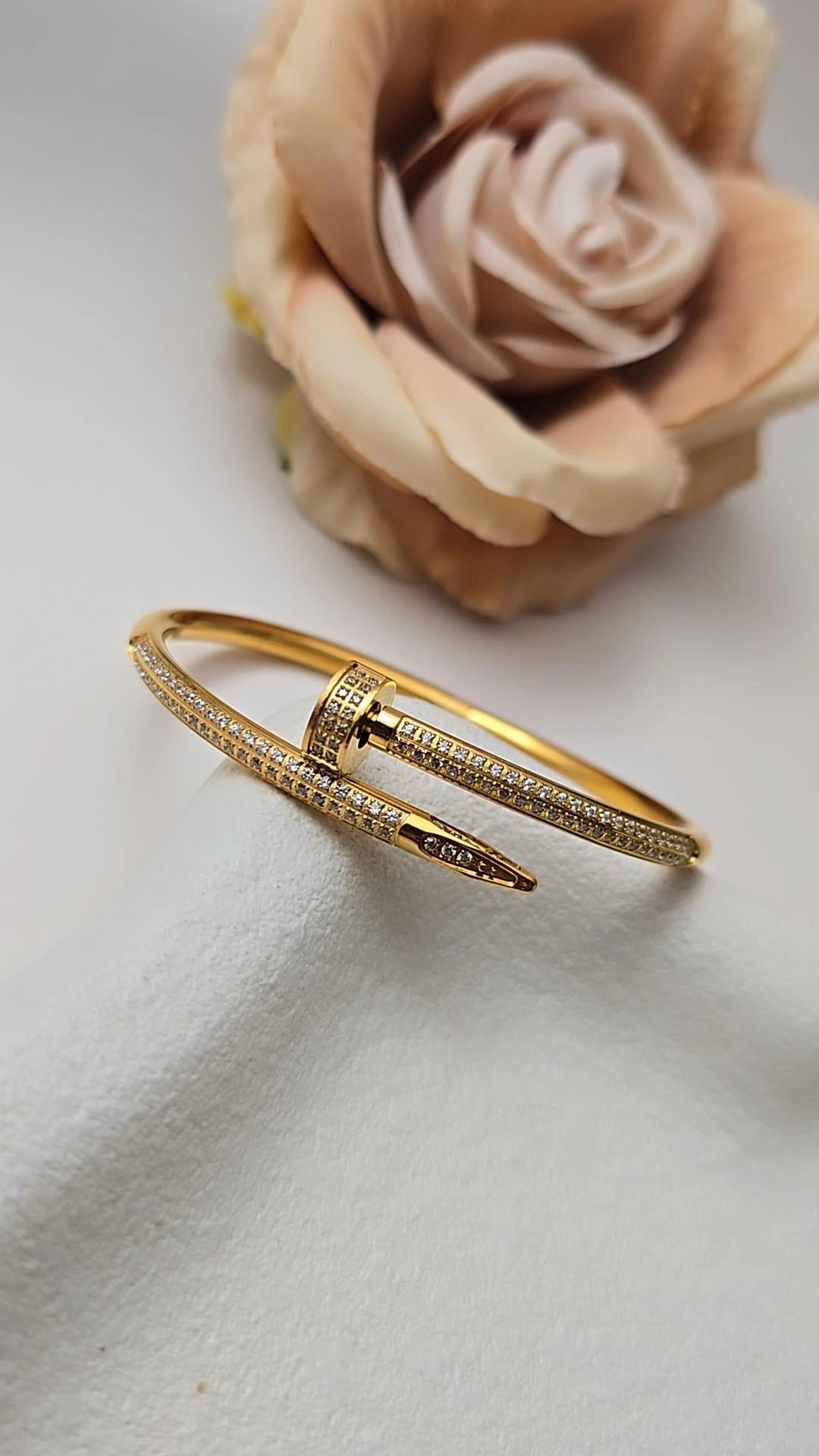 Diamond Nail Bangle