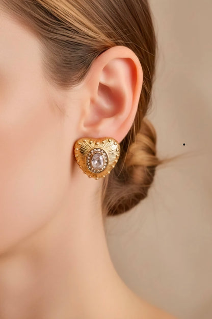 Leila Heart Earings